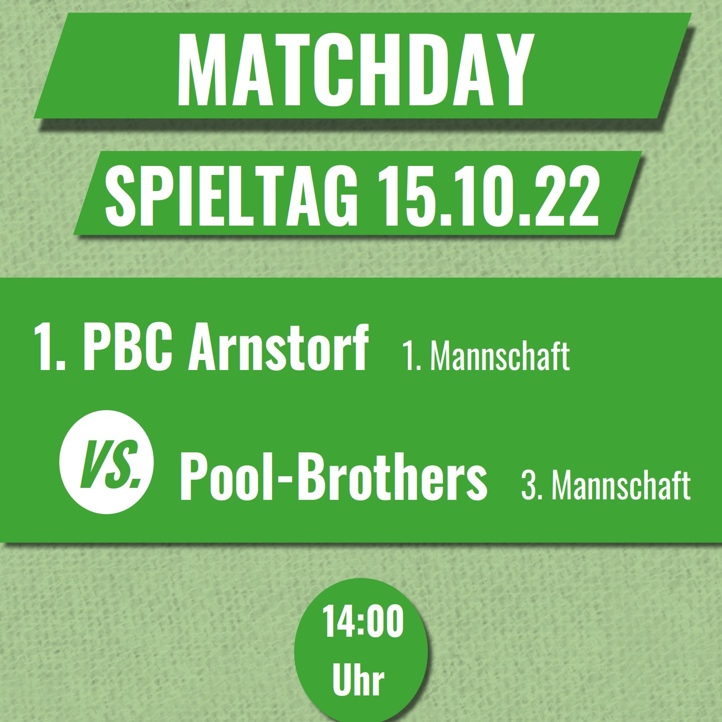 1. PBC Arnstorf 1 gegen Pool-Brothers Deggendorf 3