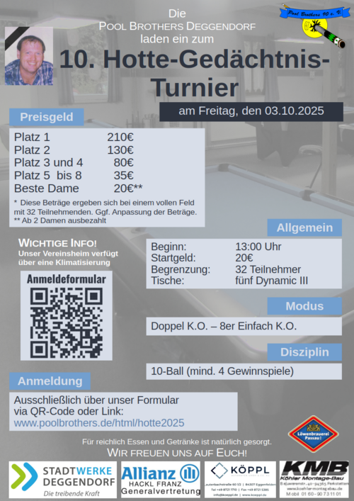 Plakat Hotte-Gedächtnis-Turnier 2025